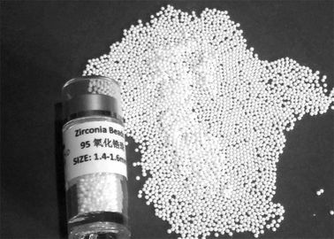 Dureté élevée 95 perles de zircone perles de meulage de zircone de 1,4 - 1,6 millimètres pour la dispersion