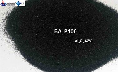 Oxyde d'aluminium synthétique pointu de soufflage de sable, aluminium noir P100 d'oxyde d'émeris pour faire des ceintures de sable