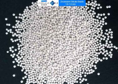 Pigmentez les perles de silicate de zirconium fraisant le millimètre abrasion de taille des médias 1,6 - 1,8 de basse