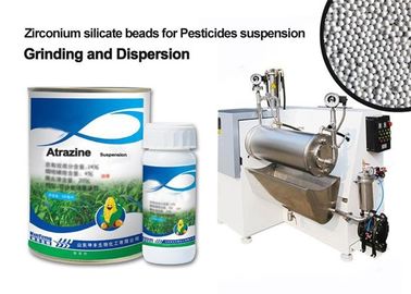 Le silicate de zirconium de meulage de médias de moulin horizontal de sable de dispersion de pesticides perle 2.8-3.0mm