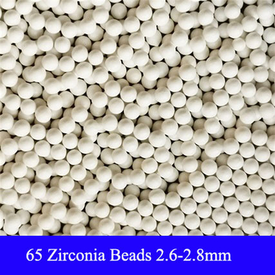 le silicate de zirconium de 1.6-1.8mm 2.6-2.8mm perle 65 que la zircone perle des médias de meulage