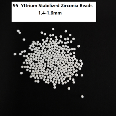 La zircone de 95 Yttria perle les boules de meulage haut Strengnth de zircone de 1.4-1.6mm