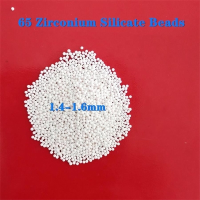 65 médias de meulage en céramique de perles de silicate de zircone 1,4 - 1.6Mm pour la dispersion de meulage