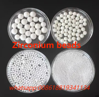 Média de broyage en zirconium 95% ZrO2 Dureté 9 Mohs Excellente résistance aux acides