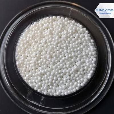 2.0 - 2.2mm/boules d'oxyde de zirconium de 2,2 - de 2.4mm, perles d'agglomération de zircone de sphère