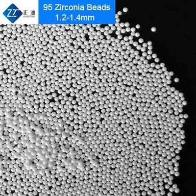 Perles de meulage de zircone de grande pureté, boules en céramique de zircone matérielle de batterie