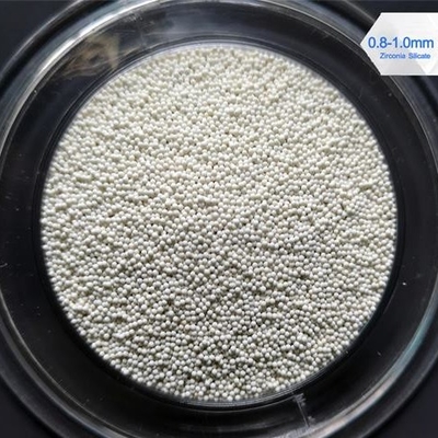 Le silicate de zirconium aggloméré perle la densité de la masse de pureté de ZrO2 65% 4,0 G/Cm3