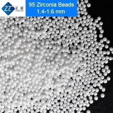 95 boules en céramique d'oxyde de zirconium, blanc perles d'oxyde de zirconium de 0,1 - de 0.2mm 