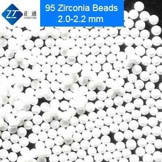 95 boules en céramique d'oxyde de zirconium, blanc perles d'oxyde de zirconium de 0,1 - de 0.2mm 