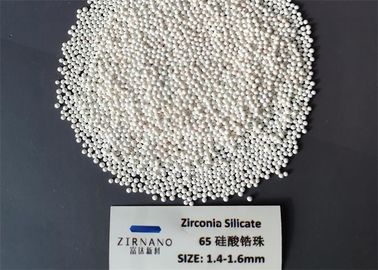 densité de la masse de perles de silicate de zirconium du blanc 65 de taille de 1.4-1.6mm 4 g/cm3 pour la peinture/revêtements