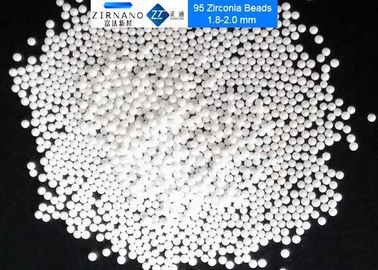 95 perles en céramique de meulage de médias de zircone de haute résistance pour la dispersion en céramique électronique de boue