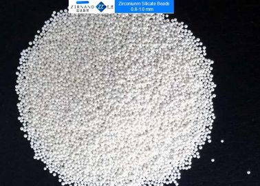 4.0g / Perles de silicate de zirconium Cm3 pour la dispersion de dioxyde de titane médias de meulage de zircone de 0,8 - 1,0 millimètres