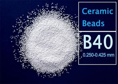 Perle en céramique de médias humides de sablage B40 250-425μm pour la préparation de surface titanique d'alliage
