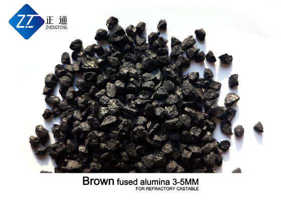 La catégorie réfractaire 5mm Brown a fondu l'alumine pour Castables