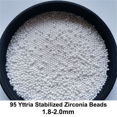 La zircone 95 stabilisée par yttrium perle la boue 2.0-2.2mm de grande viscosité de meulage des médias 1.8-2.0mm