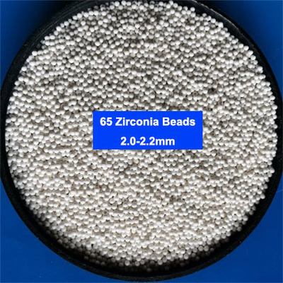 Le silicate de zirconium de meulage de 65 médias de zircone perle 1.8-2.0mm 2.0-2.2mm pour la peinture