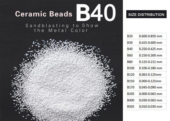 B40, moules de soufflage de perle en céramique de B60 ZrO2 62% nettoyant la dureté 700HV