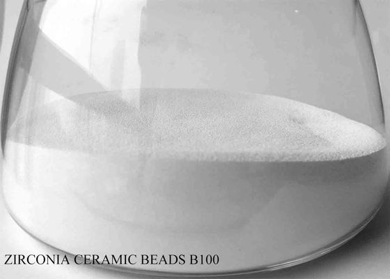 White Ceramic Shot Peening Media , Zirconia Shot Blast Media Z100-Z850 For Aviation Industry