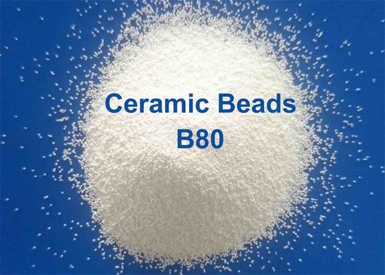 White Ceramic Shot Peening Media , Zirconia Shot Blast Media Z100-Z850 For Aviation Industry