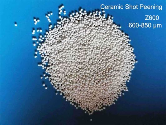 High Strength Ceramic Shot Peening Z600 600 - 850μM For Aerospace Industry