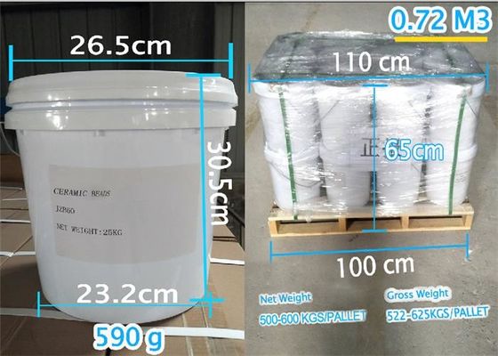 B40 0.250 - 0.425mm Zirconia Ceramic Bead Blasting Media B60 For Matte Finish