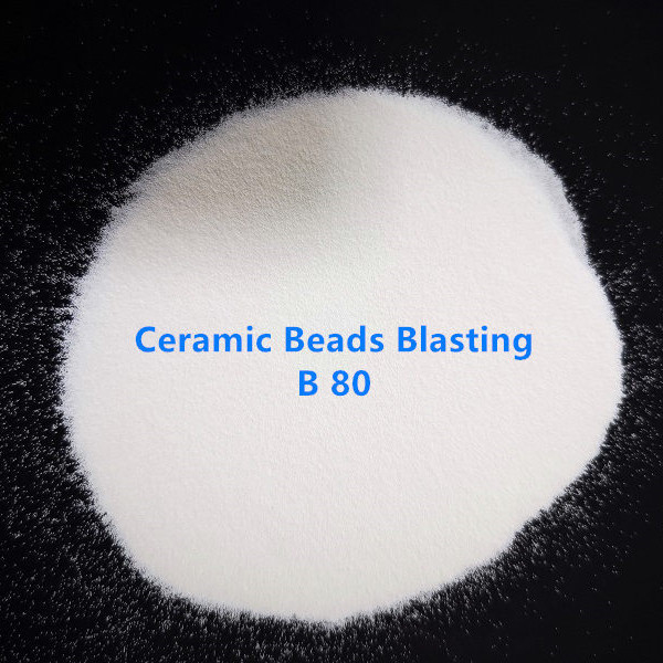 Perles B80 en céramique soufflant l'abrasif 0.212mm pour le jet d'air humide sec en acier