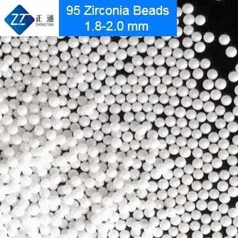 95 perles en céramique de meulage de médias de zircone de haute résistance pour la dispersion en céramique électronique de boue