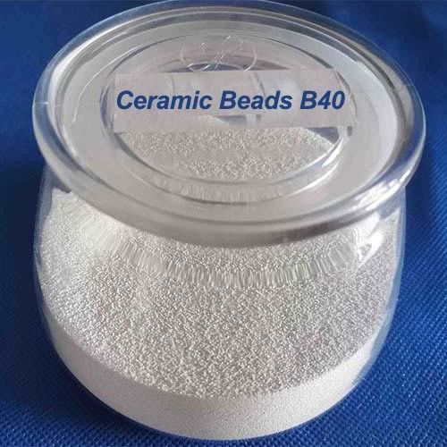 Médias de soufflage de haute perle en céramique durable B40 0.250-0.425mm pour le nettoyage de moule