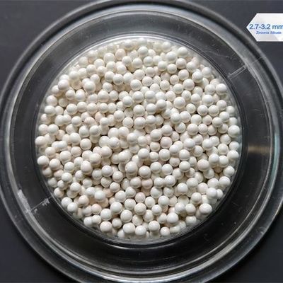 Le silicate de zirconium blanc laiteux perle les minerais/minerais extérieurs durables de médias rectifiant la dispersion