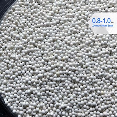 Le silicate de zirconium de HT 900 perle la densité 4g/cm3 de 0.8-1.0mm pour le meulage d'encre d'imprimerie